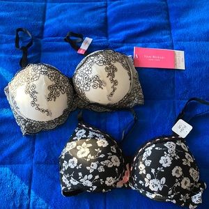 New Lot of 2 Push Up Bras Sz. 34B